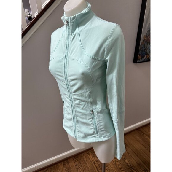 Lululemon Forme Jacket Aquamarine Blue Full Zip Size 4 - Picture 5 of 6